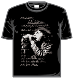 Doors Tshirt - La Woman Lyrics
