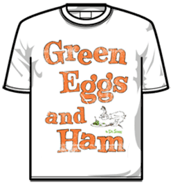 Dr Seuss Tshirt - Green Eggs