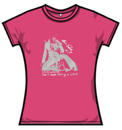 Elvis Presley Tshirt - Cant Help Skinny