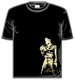 Elvis Presley Tshirt - Leather Frayed