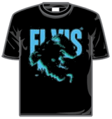 Elvis Presley Tshirt - Silhouette & Logo