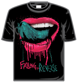 Falling In Reverse Tshirt - Lips