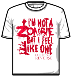 Falling In Reverse Tshirt - Zombie White