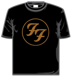 Foo Fighters Tshirt - Gold Logo