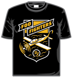 Foo Fighters Tshirt - Plane