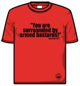 Gene Hunt Tshirt - Armed Bastards