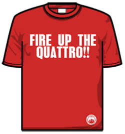 Gene Hunt Tshirt - Fire Up The Quattro