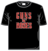 Guns N Roses Tshirt - Red Letter Logo