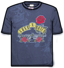 Guns N Roses Tshirt - Rose Patch