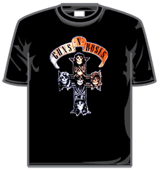Guns N Roses Tshirt - Sepia Cross