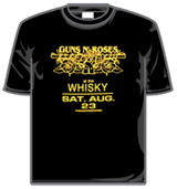 Guns N Roses Tshirt - Whisky Sat Aug