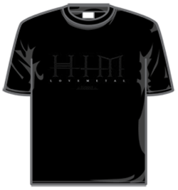Him Tshirt - Love Metal Black