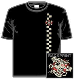Hot Rod Tshirt - Pistons Of Death