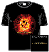 Hunger Games Tshirt - Fire Mocking Jay