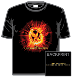 Hunger Games Tshirt - Fire Mocking Jay