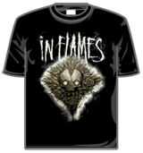 In Flames Tshirt - Red Jest Skull