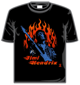 Jimi Hendrix Tshirt - Fire