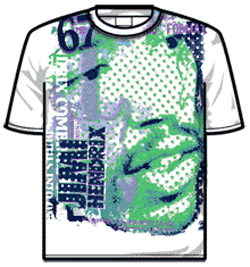 Jimi Hendrix Tshirt - Lean And Rhythm