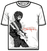 Jimi Hendrix Tshirt - Paisley Portrait