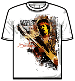 Jimi Hendrix Tshirt - Uk 67