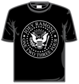 Joey Ramone Tshirt - 1 2 3 4 Seal