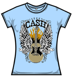 Johnny Cash Tshirt - Outlaw Music
