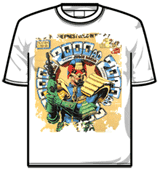 Judge Dredd Tshirt - 2000 Ad Ft Judge Dredd