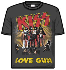 Kiss Tshirt - Love Gun