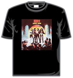 Kiss Tshirt - Love Gun Black