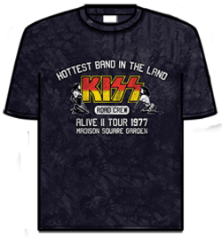 Kiss Tshirt - Road Crew 77