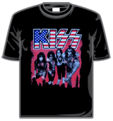 Kiss Tshirt - Us Flag