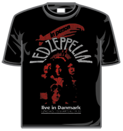 Led Zeppelin Tshirt - Live In Denmark
