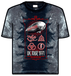 Led Zeppelin Tshirt - Uk Tour 1971