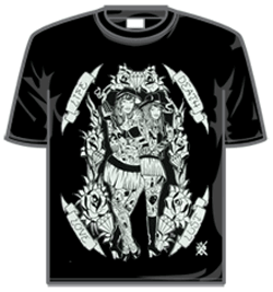 Liquor Brand Tshirt - Life Death Black White