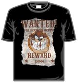 Looney Tunes Tshirt - Tazmania Devil Wanted