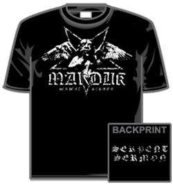 T-shirt Vintage Metal Marduk Serpent Sermon 2012 - Taille M - Noir - Coton, Occasion Très Bon état