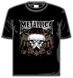 Metallica Tshirt - Double Skull