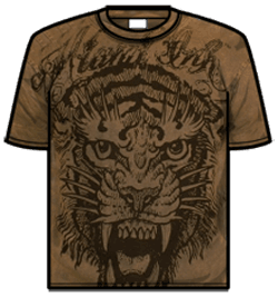 Miami Ink Tshirt - Brown Tiger