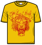 Miami Ink Tshirt - Yellow Tiger