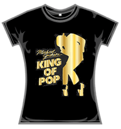 Michael Jackson Tshirt - Gold King Skinny