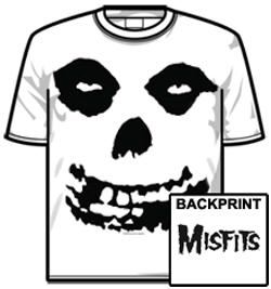 Misfits Tshirt - Allover Skull