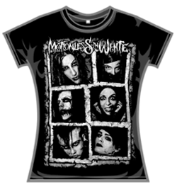 Motionless In White Tshirt - Faces Skinny