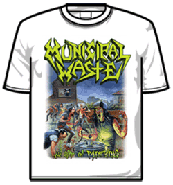 Municipal Waste Tshirt - Art Of Partying Wht
