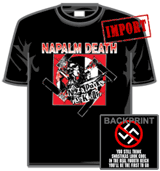 Napalm Death Tshirt - Nazi Punks F*ck Off