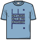 New Order Tshirt - Movement Fact 50