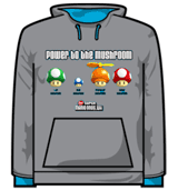 Nintendo Hoodie - Power To The Mushroom