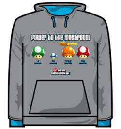 Nintendo Hoodie - Power To The Mushroom
