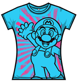 Nintendo Tshirt - Bluepink
