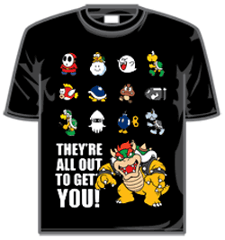 Nintendo Tshirt - They're All Out To Get You