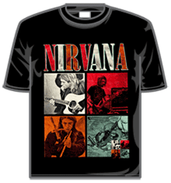 Nirvana Tshirt - Four Squares